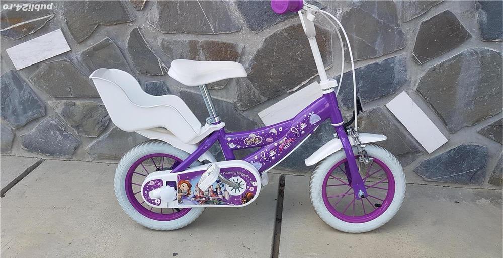 Bicicletă copii Prințesa Sofia 12 inch