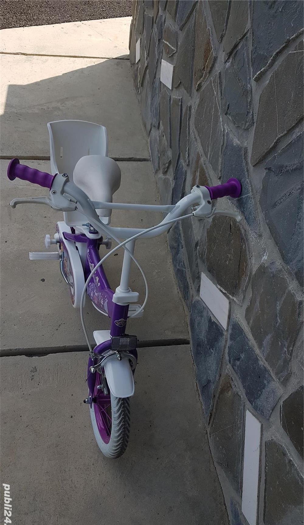 Bicicletă copii Prințesa Sofia 12 inch
