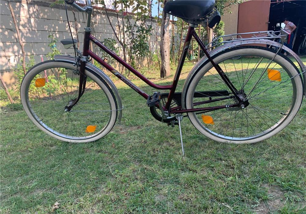 Bicicleta cu frana in butuc