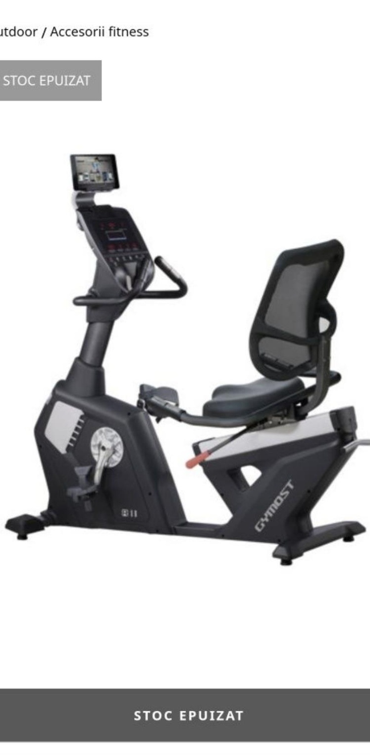 Bicicletă fitness orizontală