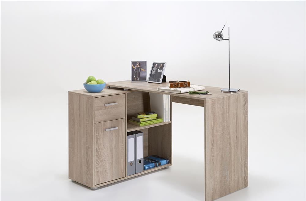 Birou pe colt stejar FMD Albrecht 117 x 74 x 50 cm