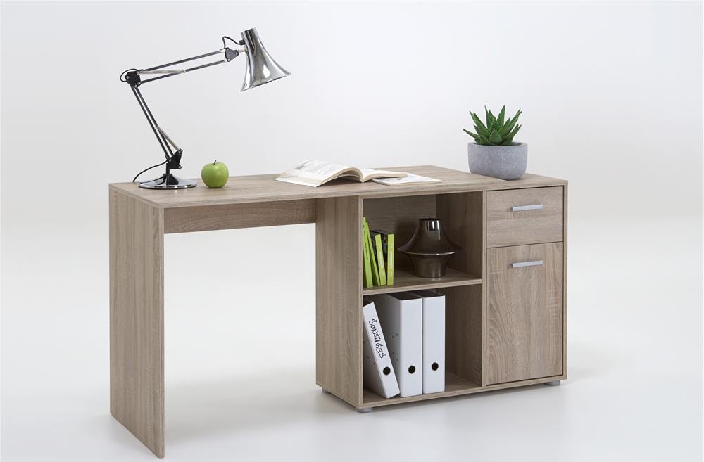 Birou pe colt stejar FMD Albrecht 117 x 74 x 50 cm