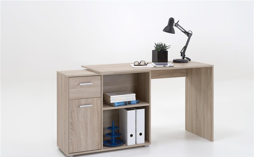 Birou pe colt stejar FMD Albrecht 117 x 74 x 50 cm
