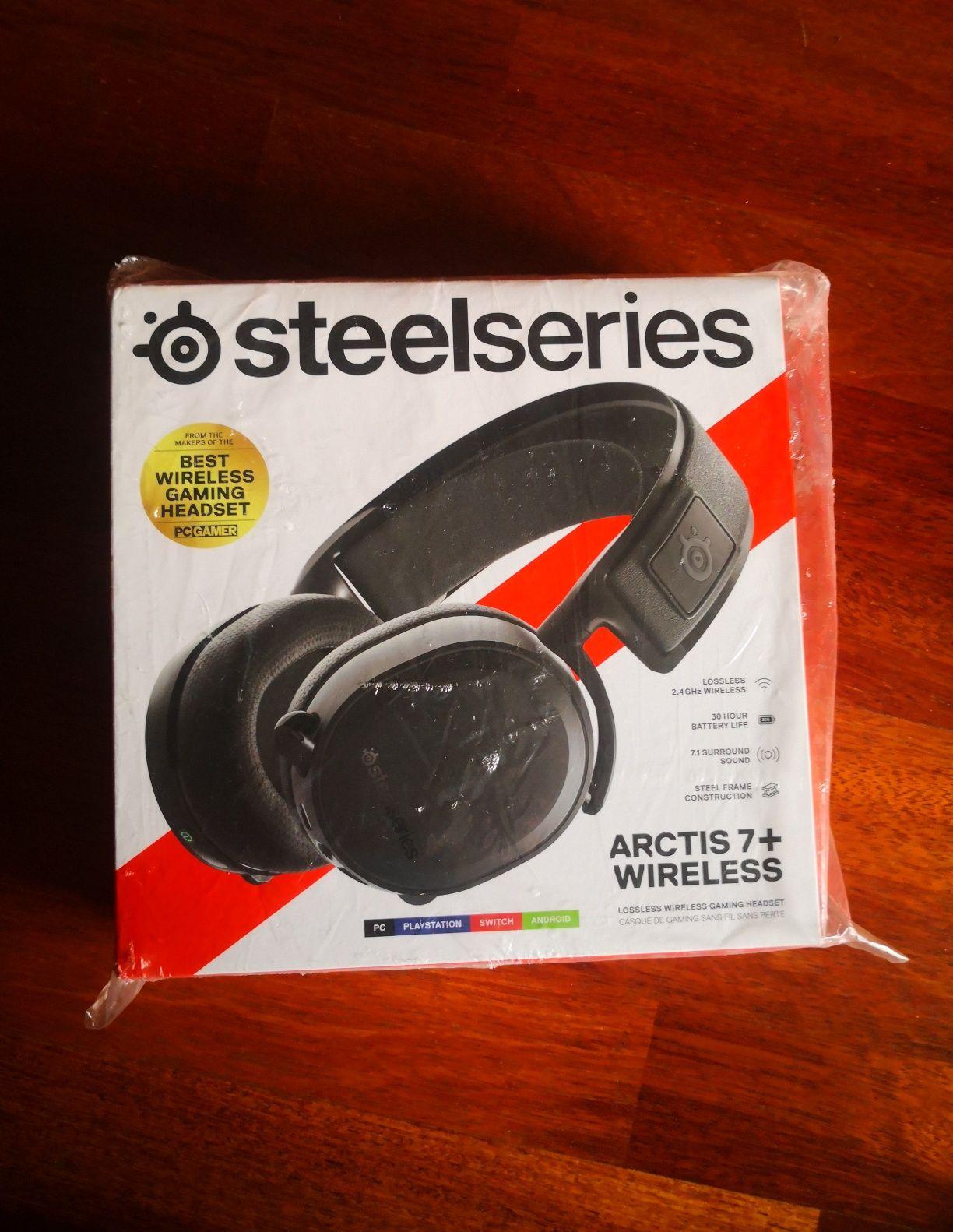 Black Steelseries Arctis 7+ Gaming headsets, Over-Ear, Wireless, Micr