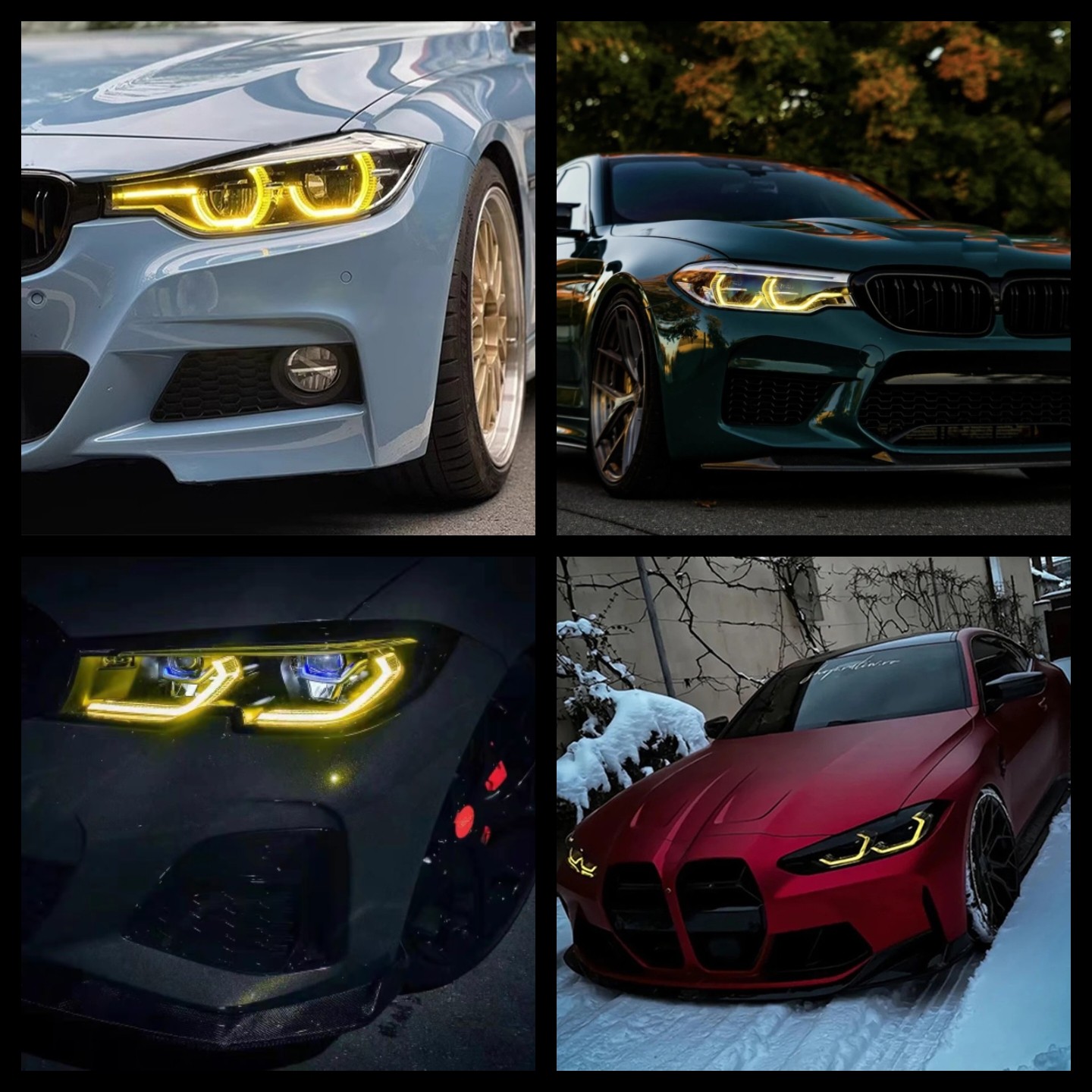 Bmw drl/angel eye galben csl style