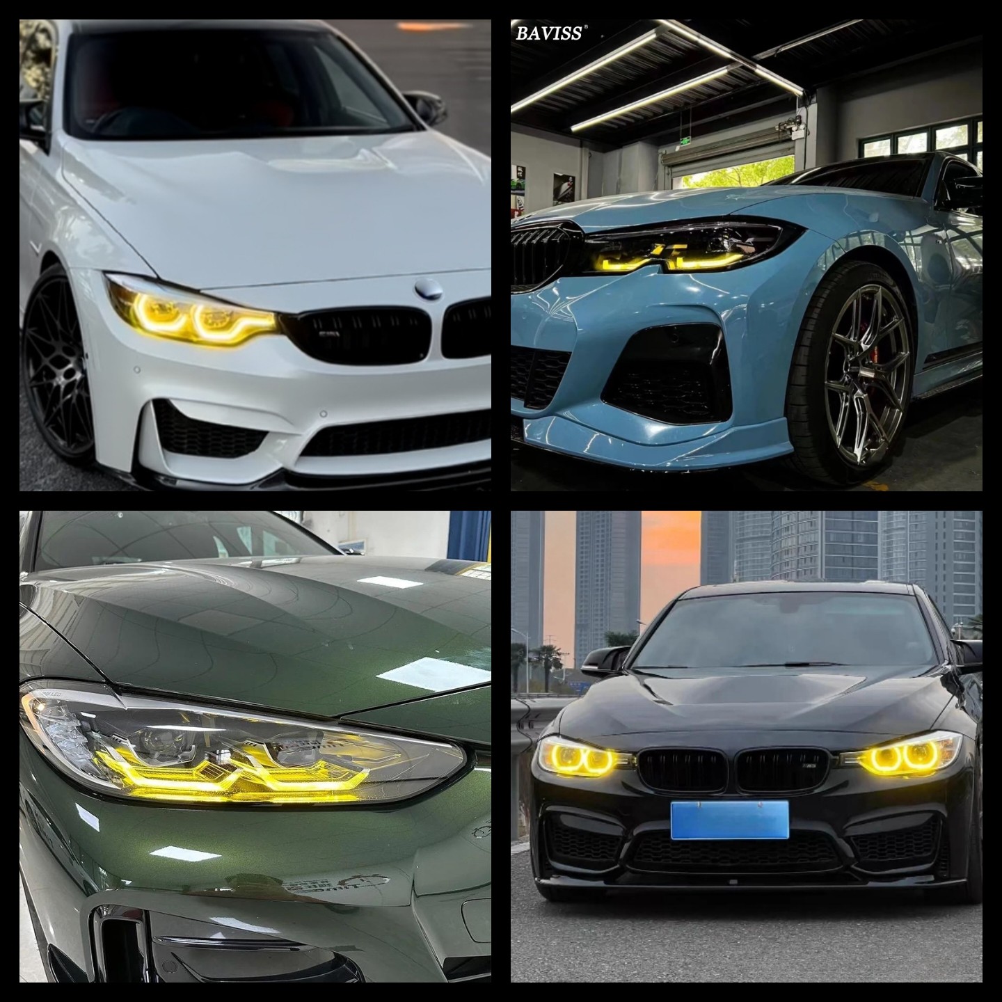 Bmw drl/angel eye galben csl style
