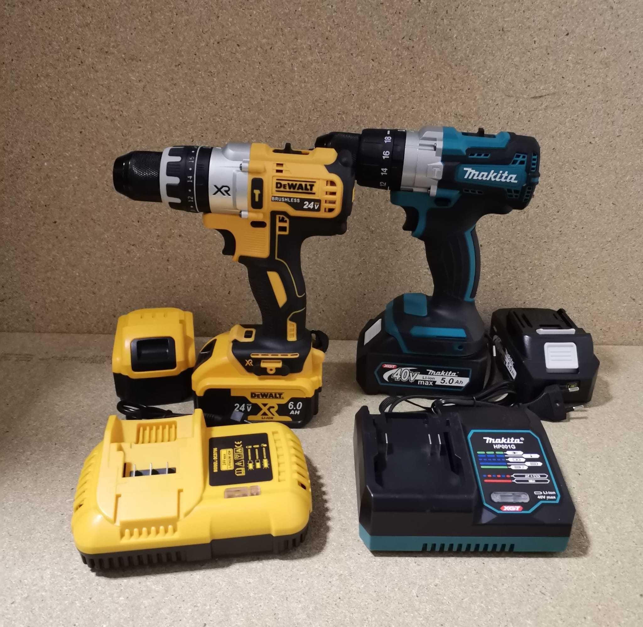 Bormasina Autofiletanta Percutie Acumulator DeWalt/Makita 24v6a 40v 5a