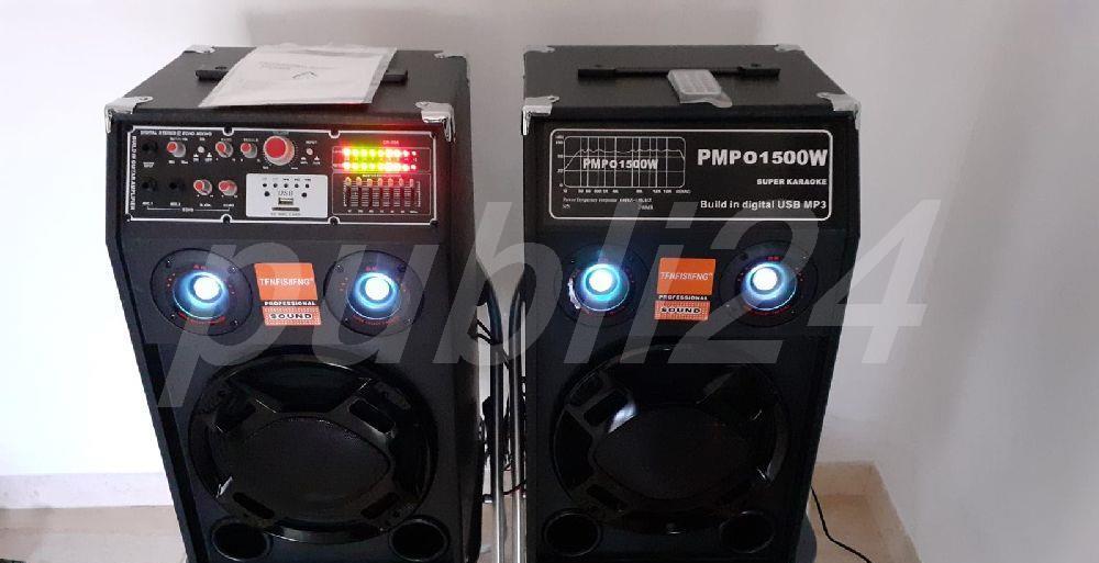 Boxe audio profesionale set 2buc. una activă una pasivă
