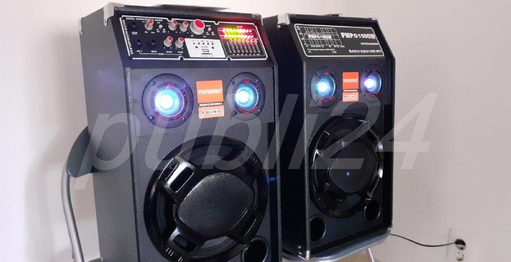 Boxe audio profesionale set 2buc. una activă una pasivă