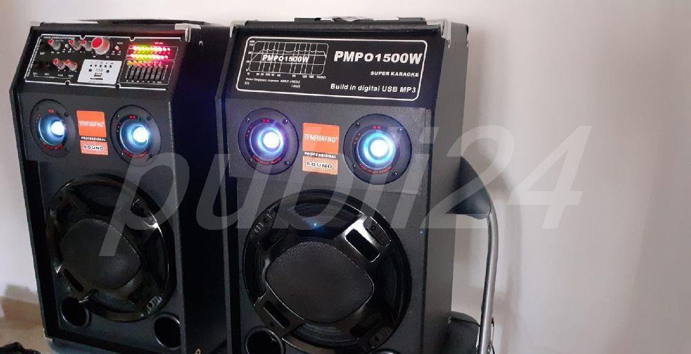 Boxe audio profesionale set 2buc. una activă una pasivă