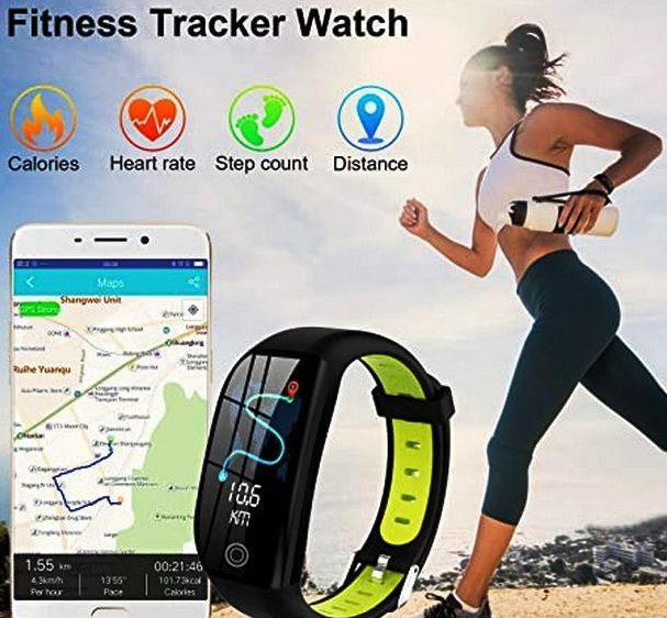 Bratara fitnes + ceas inteligent + GPS