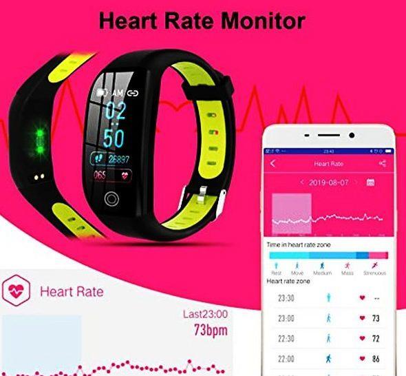 Bratara fitnes + ceas inteligent + GPS