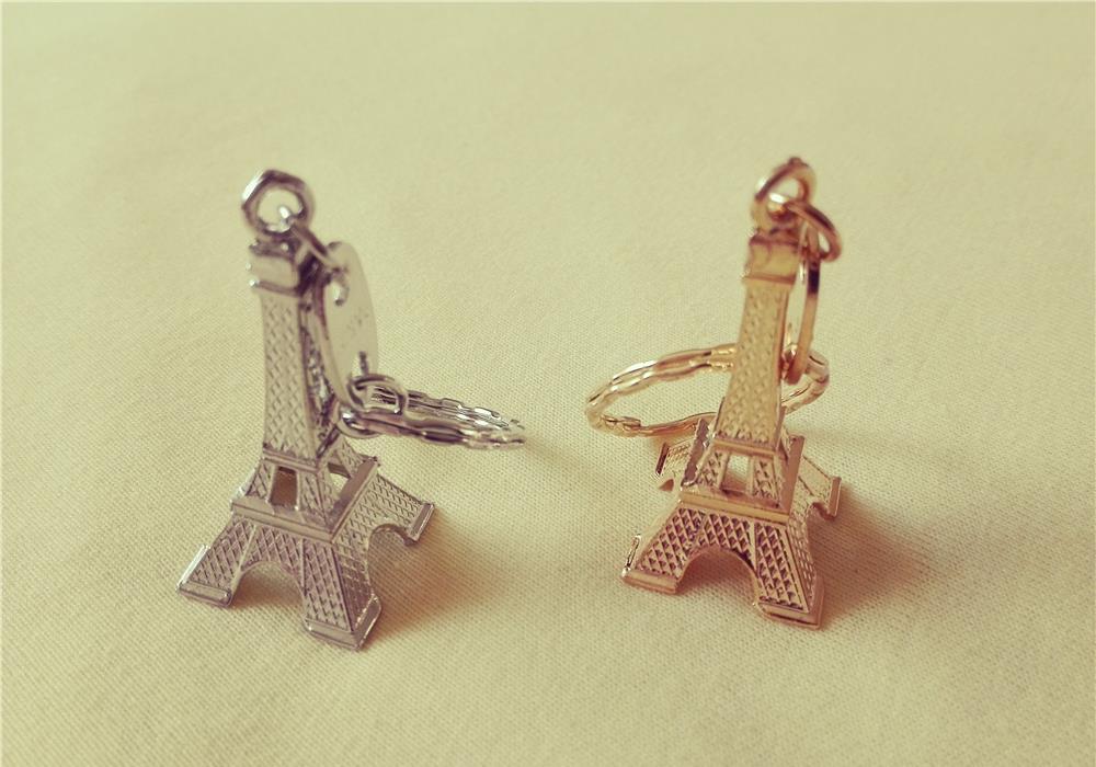 Brelocuri turnul Eiffel culori gold/silver