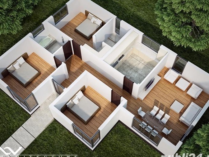 Buftea-Darza, constructie noua parter