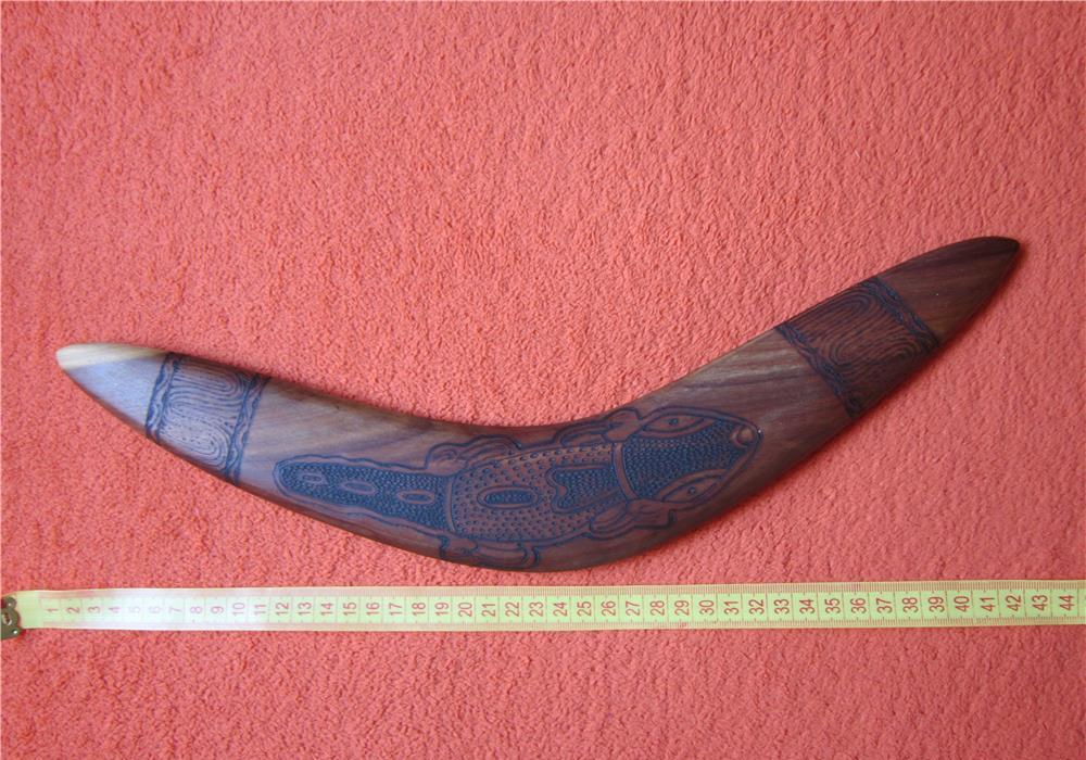 Bumerang -arta australiana aborigena-de colectie-cadou rar