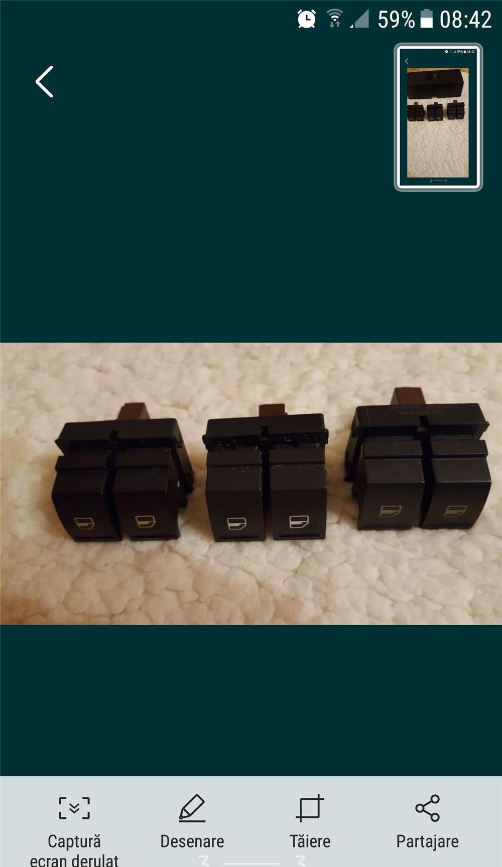 Buton deschidere geam Fabia