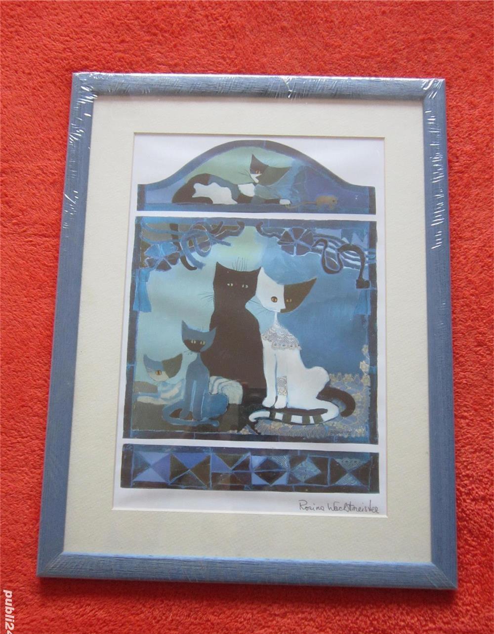 cadou rar-tablou superb Rosina W.,rama lemn, print cu licenta,nou,sigilat