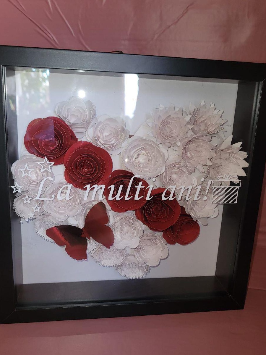 Cadou special : Tablou floral handmade