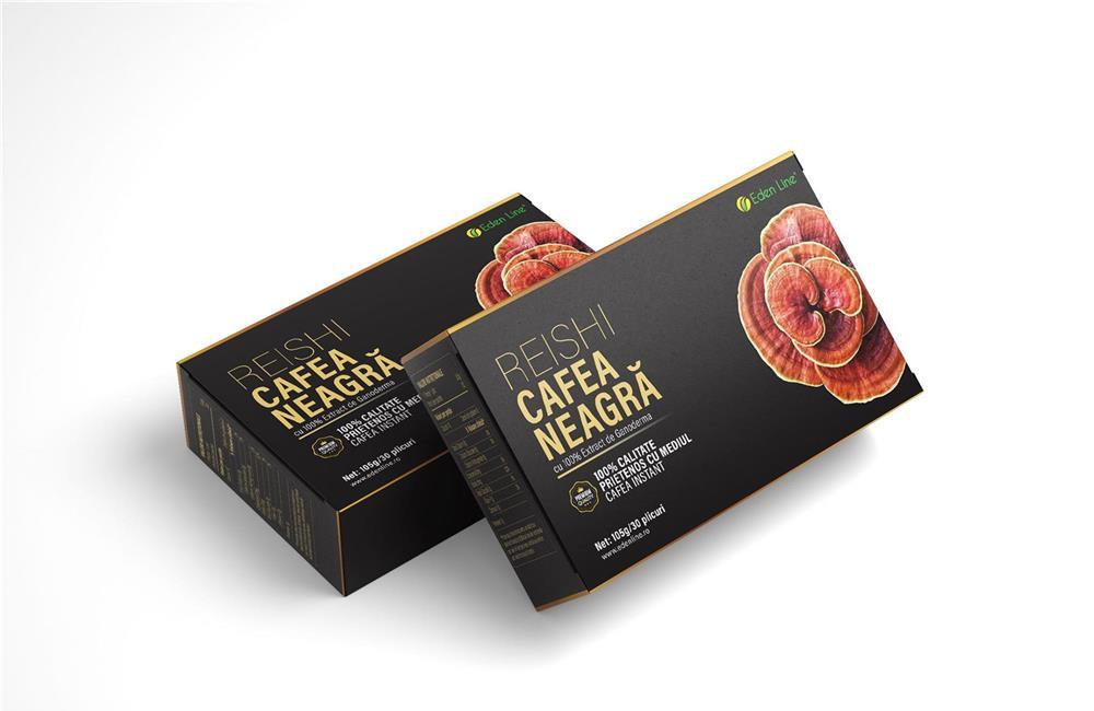 Cafea neagra cu Ganoderma