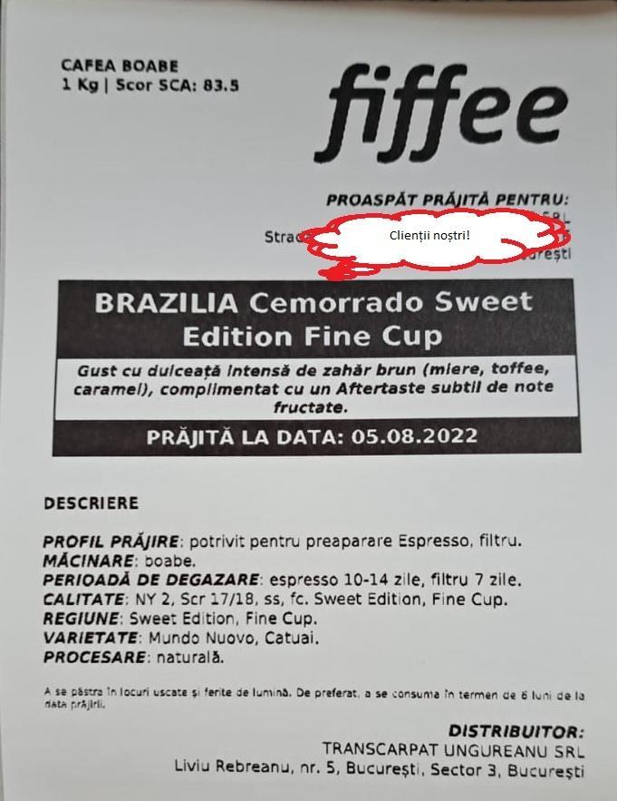 Cafea verde proaspat prajita