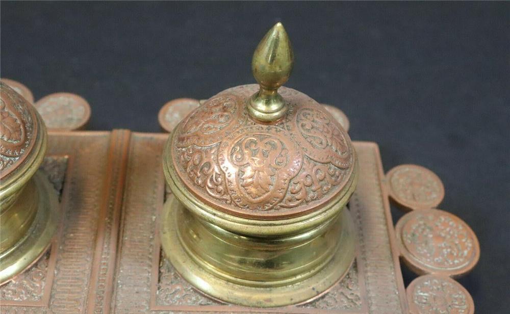 Calimara din bronz ,perfect estetica,secol 19 ,Franta,