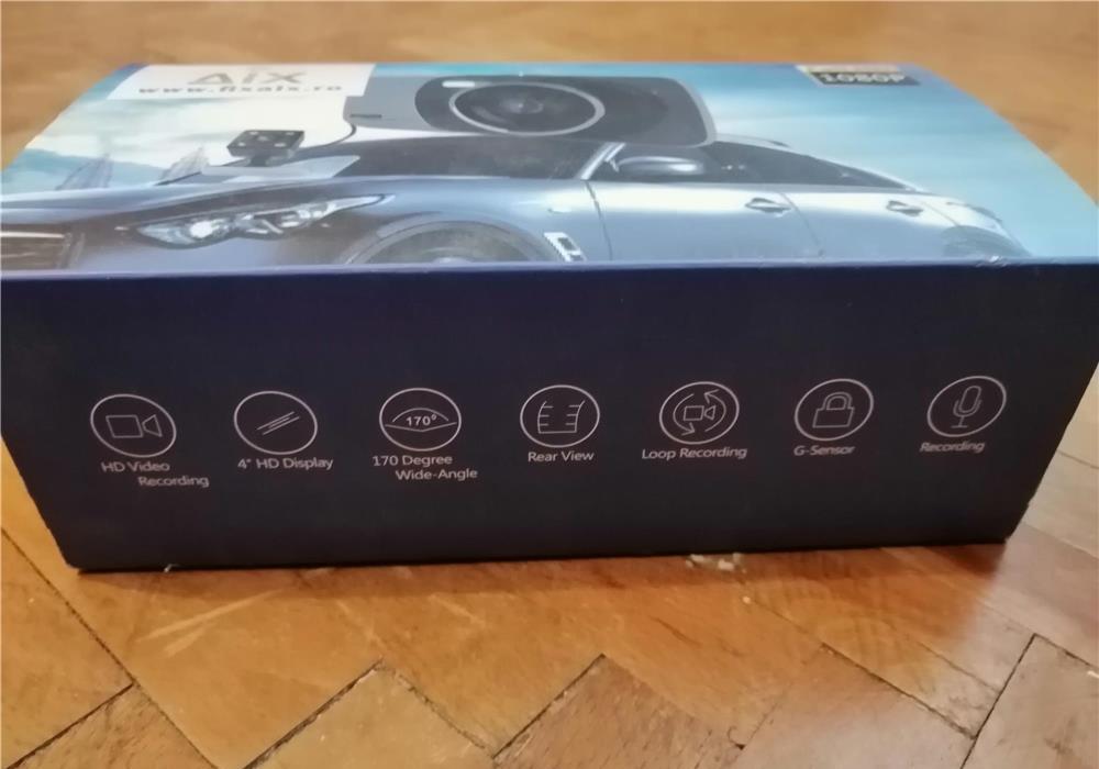Camera auto retrovizoare AIX G-senzor, ecran 4.0 inch DVR sigilata/nefolosita.
