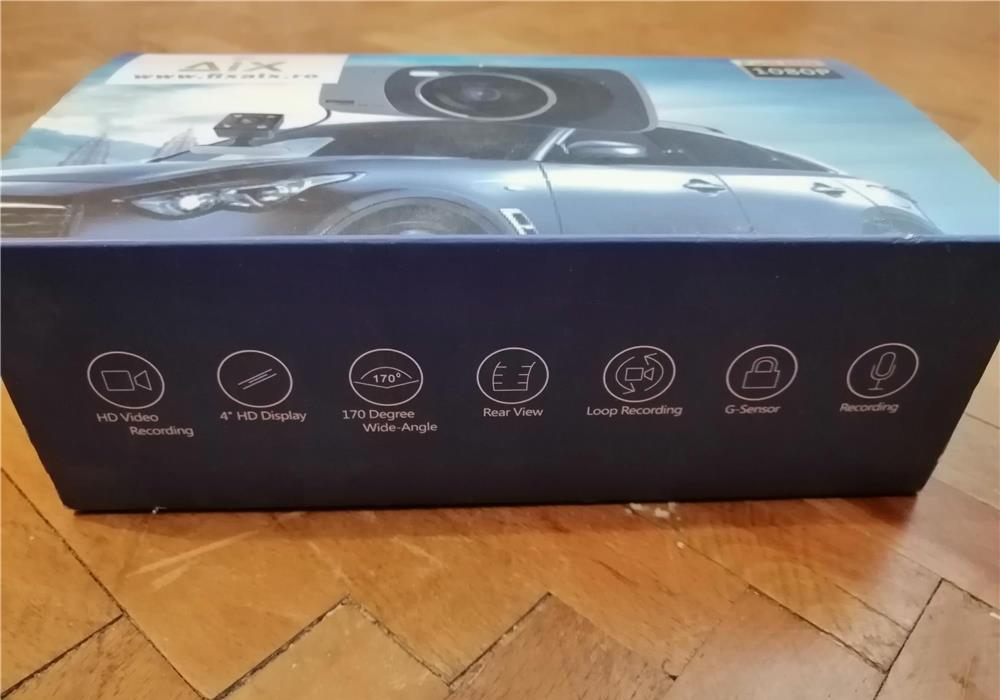 Camera auto retrovizoare AIX G-senzor, ecran 4.0 inch DVR sigilata/nefolosita.