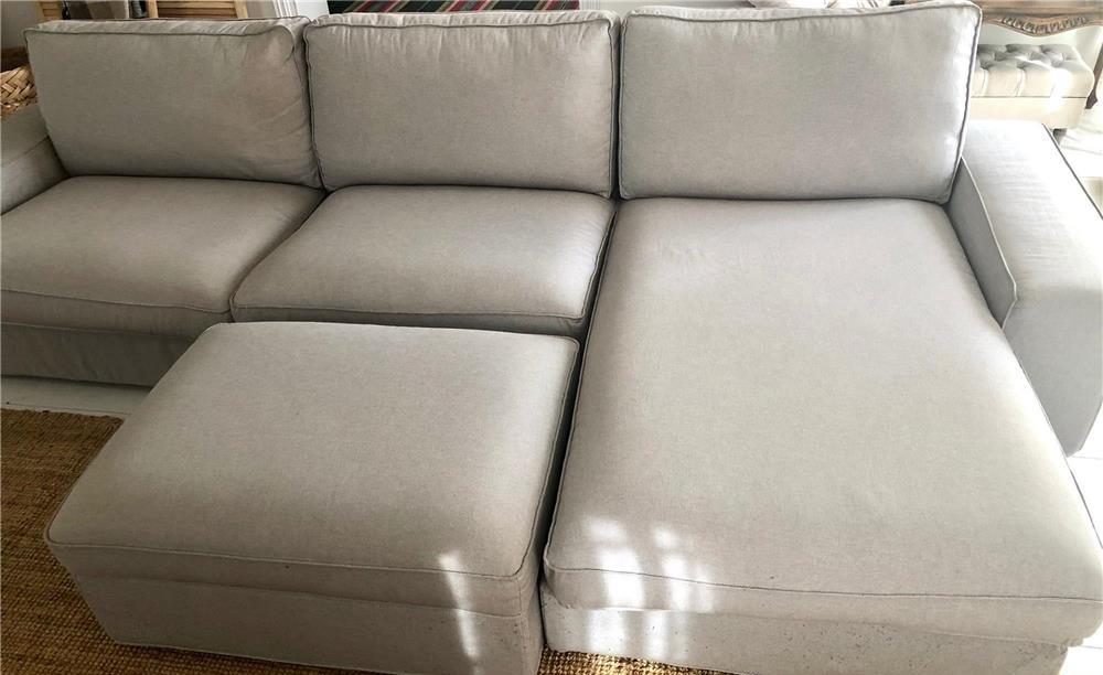 Canapea Kivik 4 locuri+sezlong+taburet
