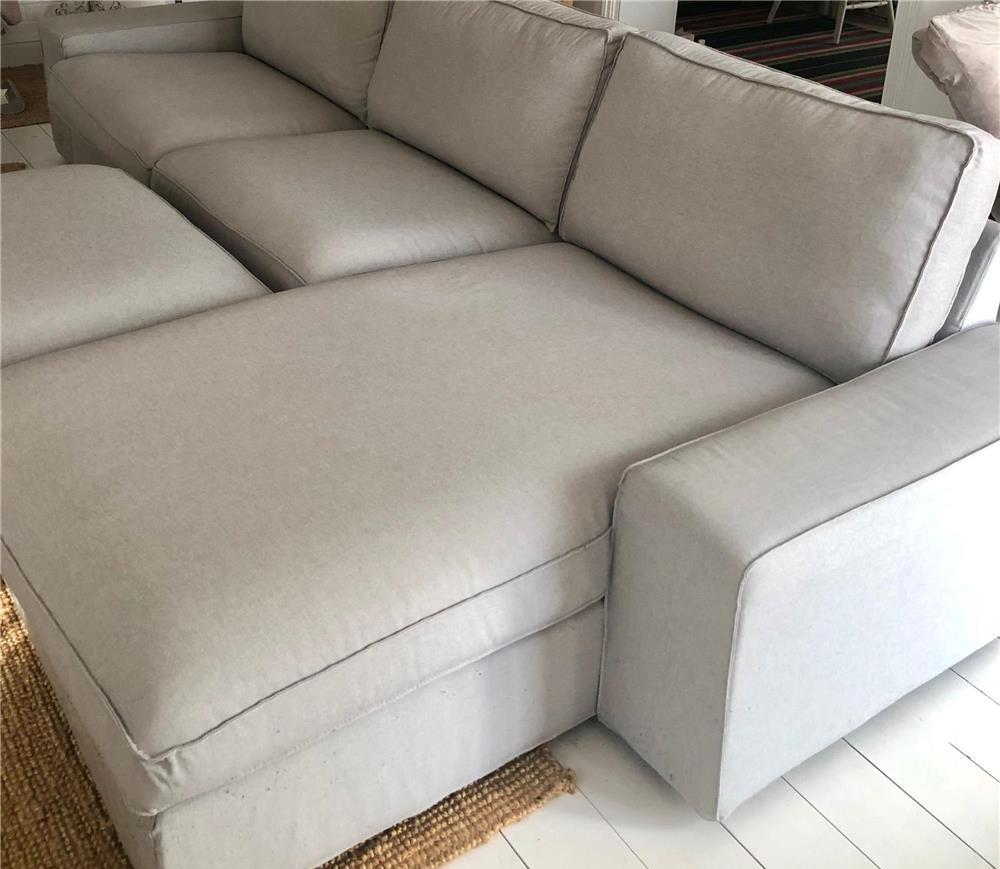 Canapea Kivik 4 locuri+sezlong+taburet