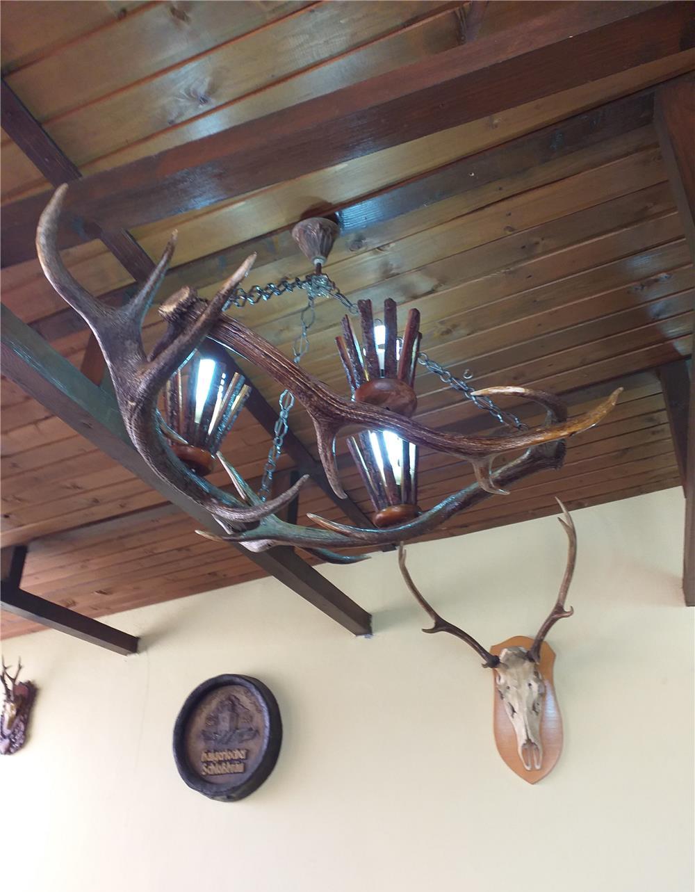 Candelabru coarne cerb 3 brate