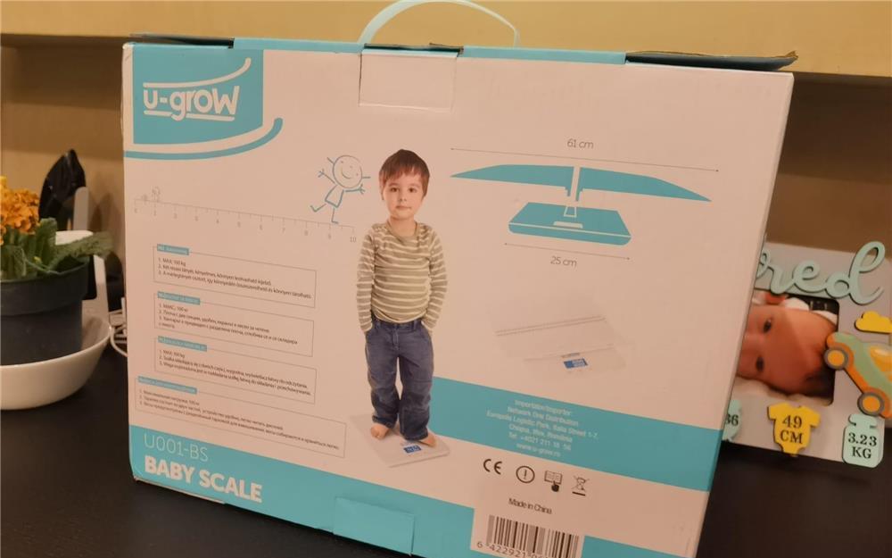 Cantar 2 in 1 Max 100 Kg U-Grow U001-BS bebelusi copii si adulti 2in1
