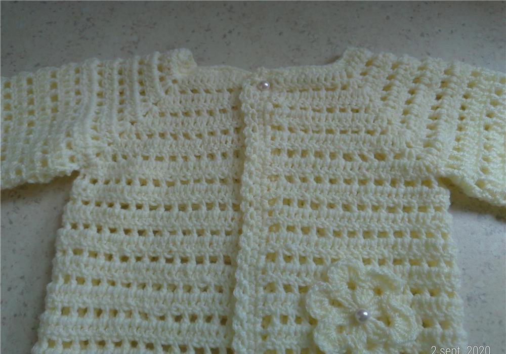 Cardigan crosetat bebe