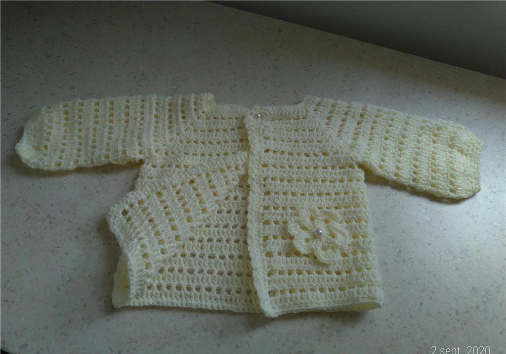 Cardigan crosetat bebe