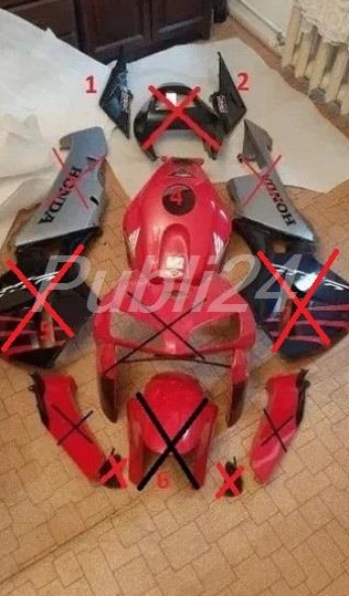 Carene rezervor, aripa, laterale Honda CBR 600rr 2003-2006, Impecabile, originale