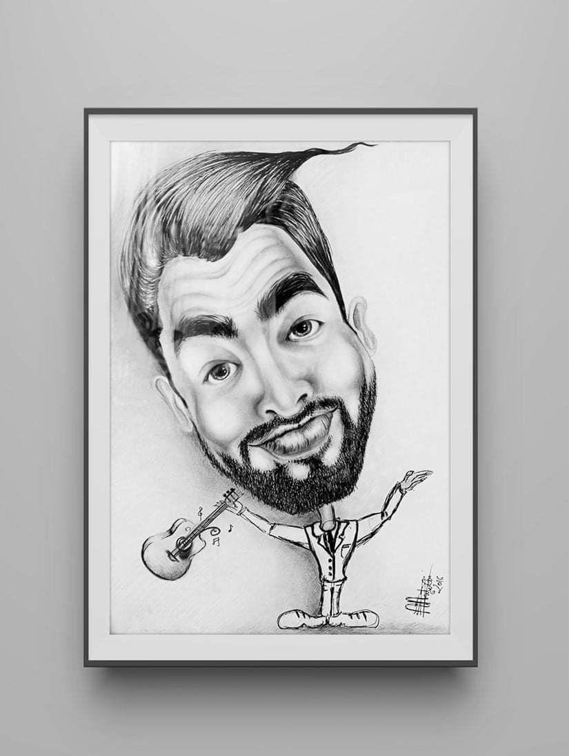 Caricaturi comandă (înrămate + transport)