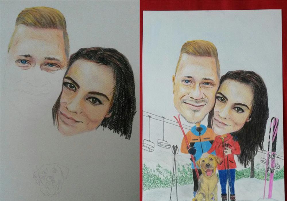 Caricaturi la comanda dupa fotografii