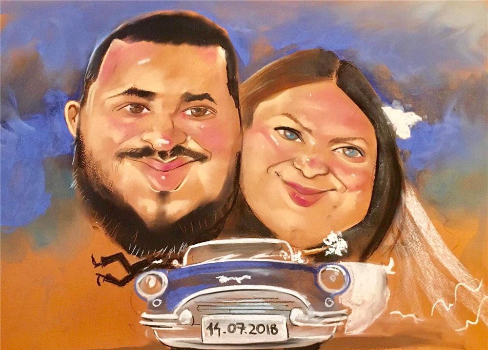 Caricaturist realizam caricaturi pentru evenimente de nunta si botez whattsapp: