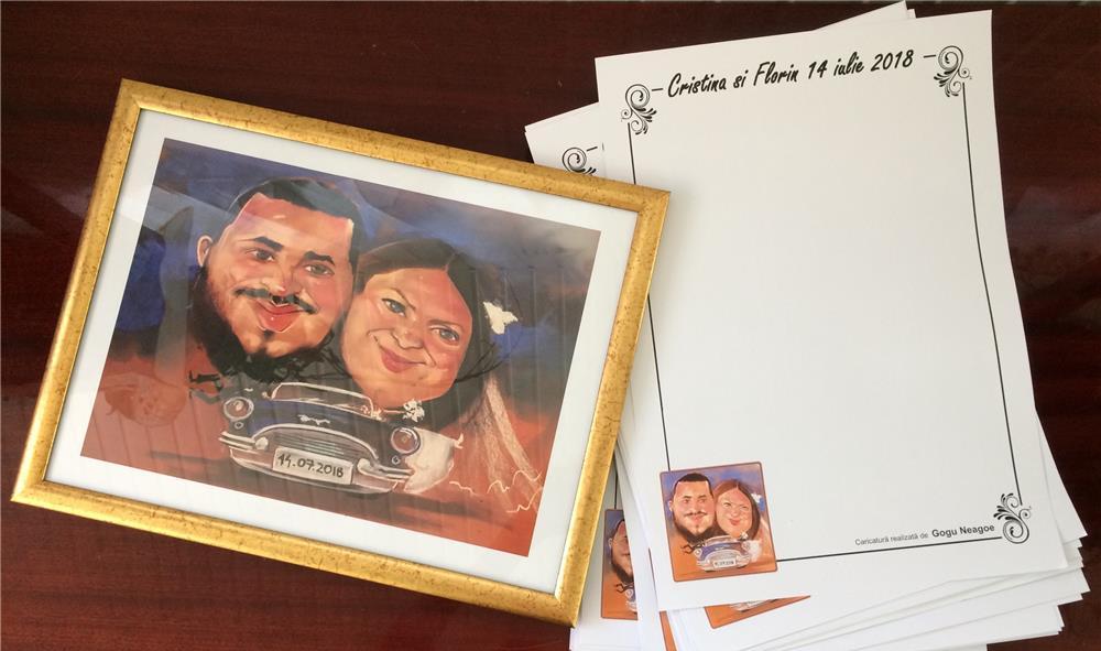 Caricaturist realizam caricaturi pentru evenimente de nunta si botez whattsapp: