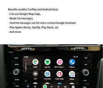 Carplay android auto audi a4 a6 a7 q3 q5 q7 vw passat golf tiguan seat superb octavia skoda waze vim