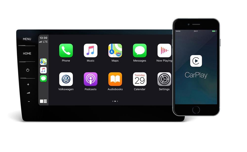Carplay android auto audi a4 a6 a7 q3 q5 q7 vw passat golf tiguan seat superb octavia skoda waze vim