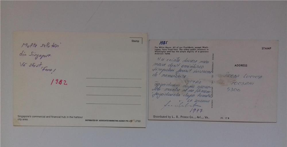 Carti postale straine - Singapore-S.U.A. 1975-1996