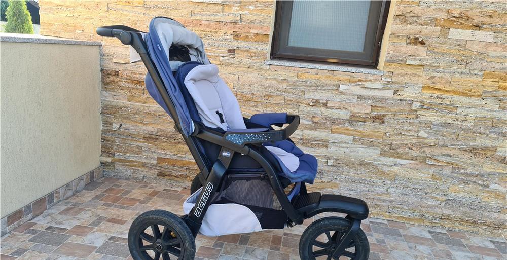 Carucior 3in1 Chicco Trio Activ3 Car Kit, 0 luni+, BluePassion