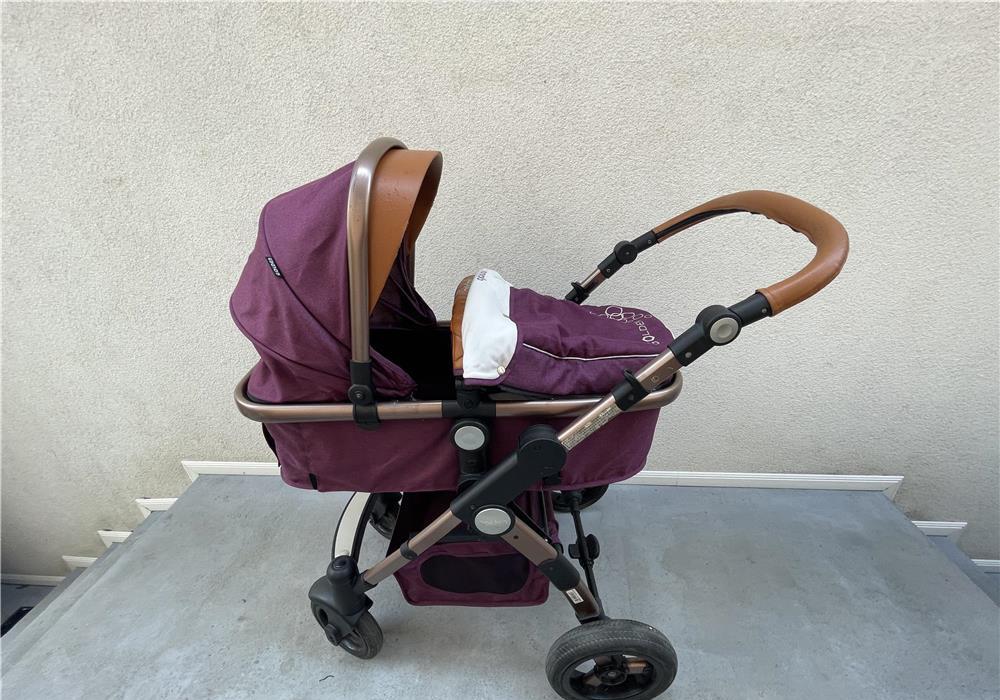 Cărucior copii 0-6luni, multifunctional 3 in 1, Dubla suspensie, Modul scoica inclus.600ron/neg