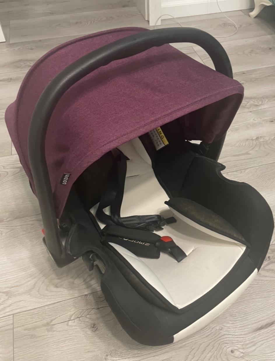 Cărucior copii 0-6luni, multifunctional 3 in 1, Dubla suspensie, Modul scoica inclus.600ron/neg