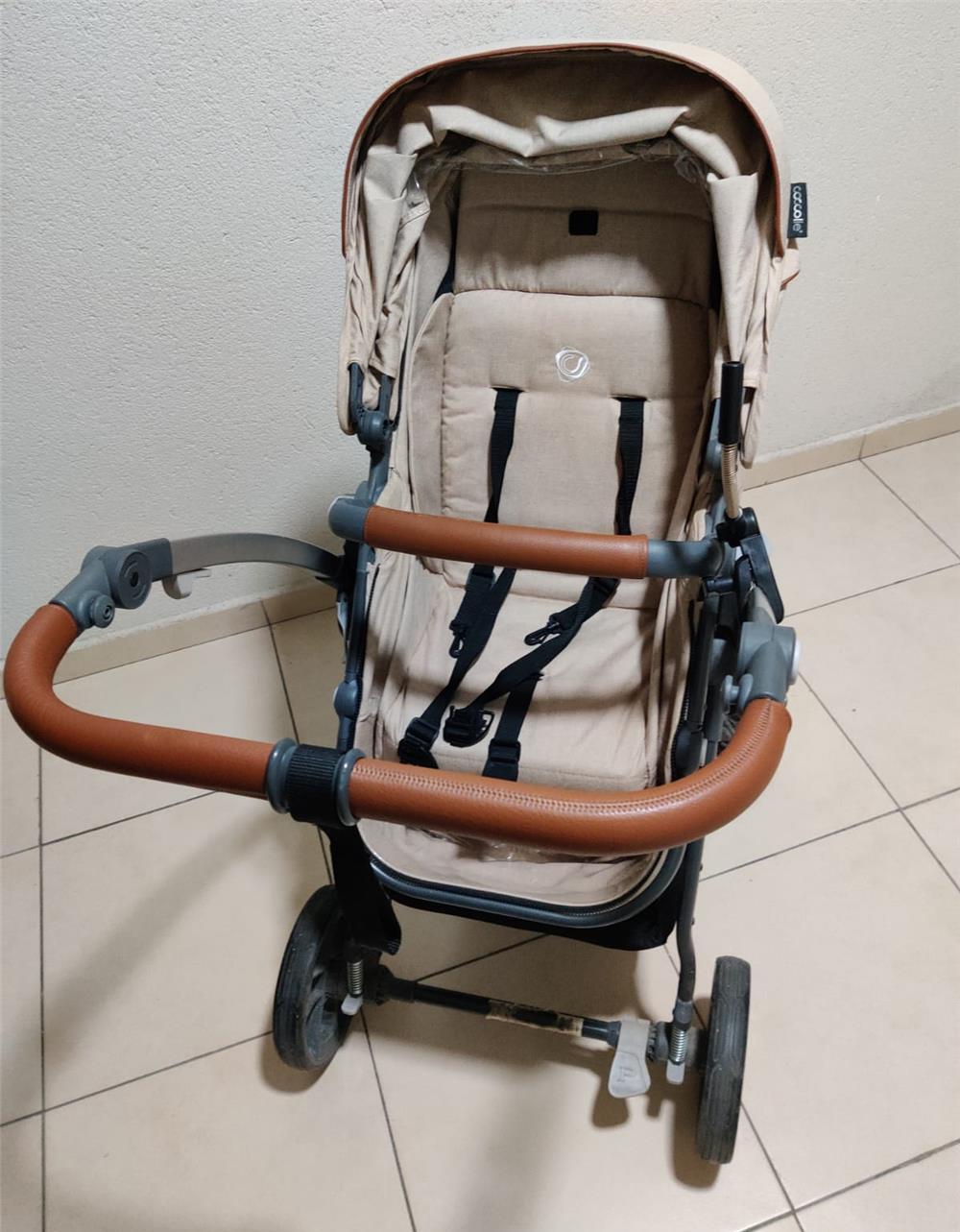 Carucior transformabil 3 in 1 Coccole Acero bej cu accesorii