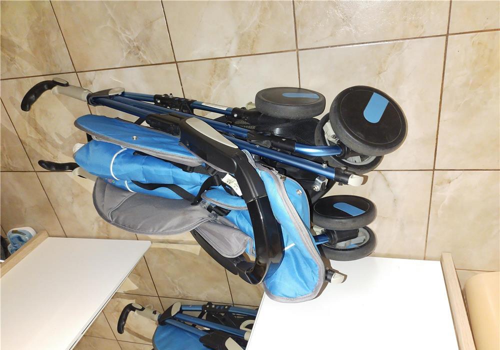 Căruț sport culoarea albastră
