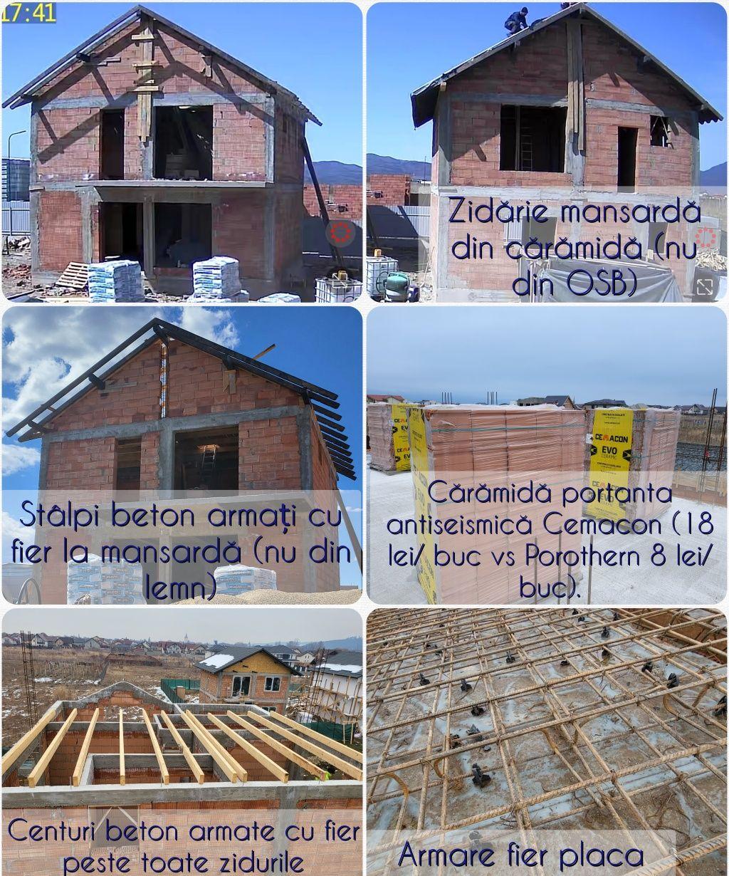 Casa 220 mp utili, P+1E+M, teren 640mp, vata bazaltica, tigla ceramica