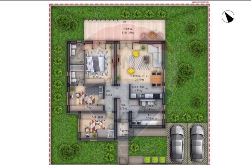 Casa cu 4 camere de vanzare 0% COMISION