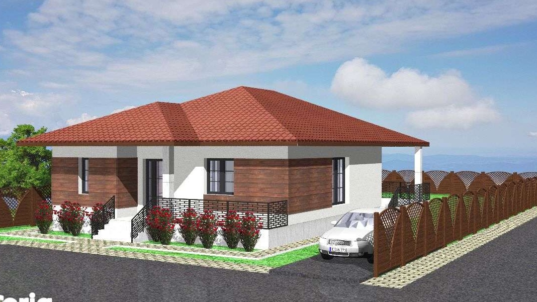 Casa cu garaj de vanzare la rosu in Ghimbav