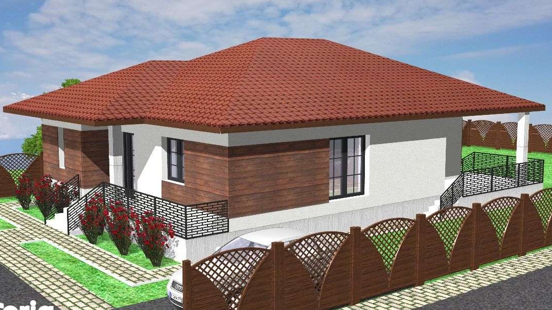 Casa cu garaj de vanzare la rosu in Ghimbav